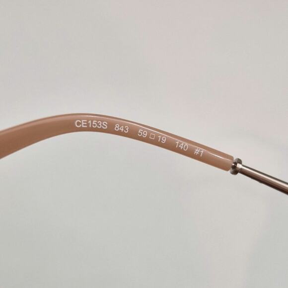 Authentic Chloe CE153S Gold Metal Pierced Round Gradient Sunglasses Case Italy main image 7